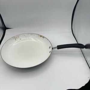 David Burke 12" Skillet Frying Pan White Surface